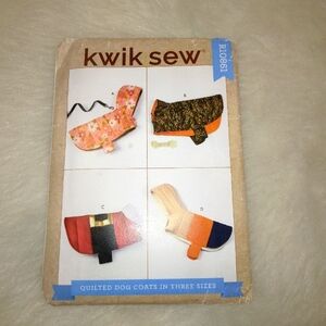 KWIK SEW R10861 Dog coats in 4 styles Size S-M-L
